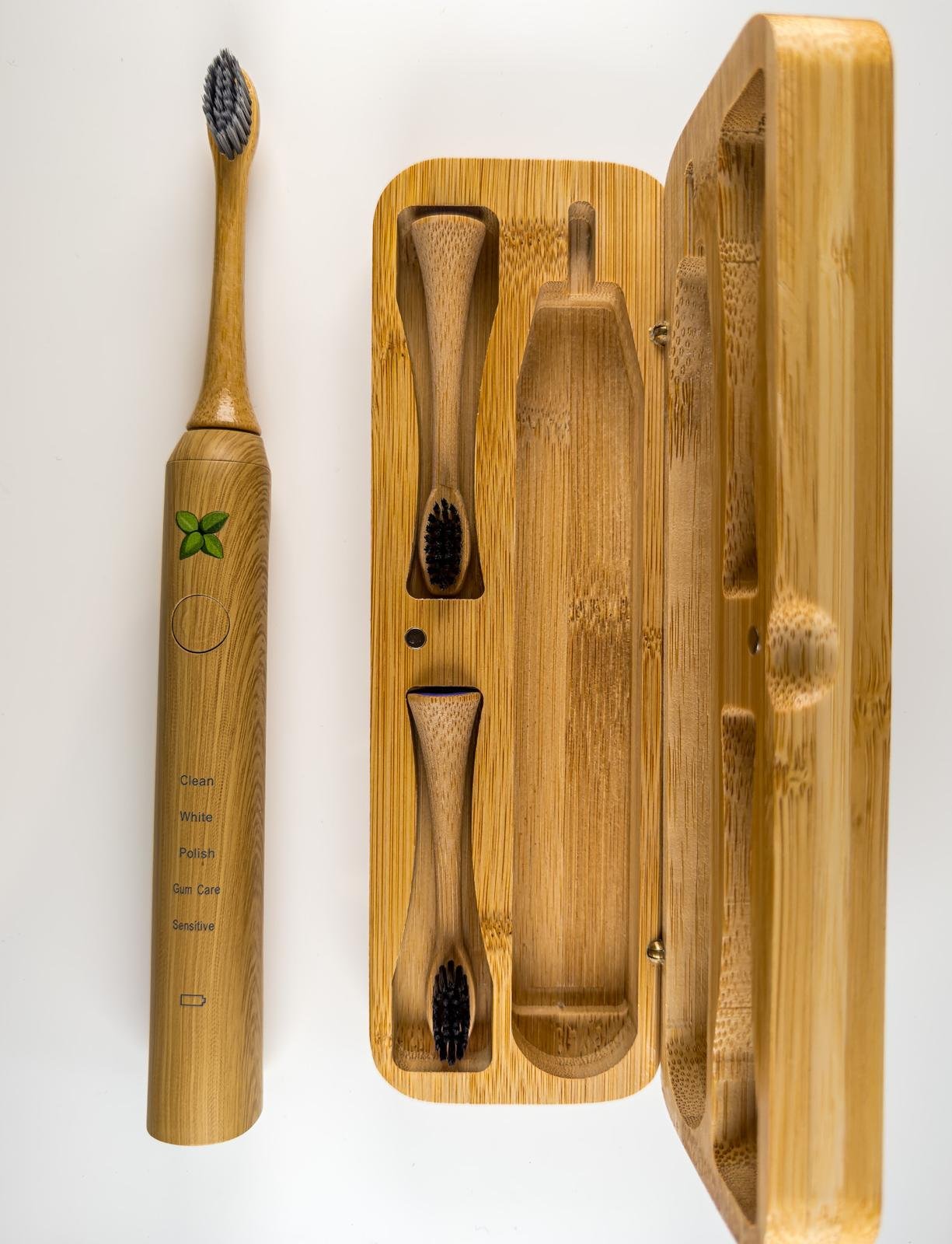 View details for Bamboo Storage/travel box for electric toothbrush. Sonicare and IPX-7 Compatible 