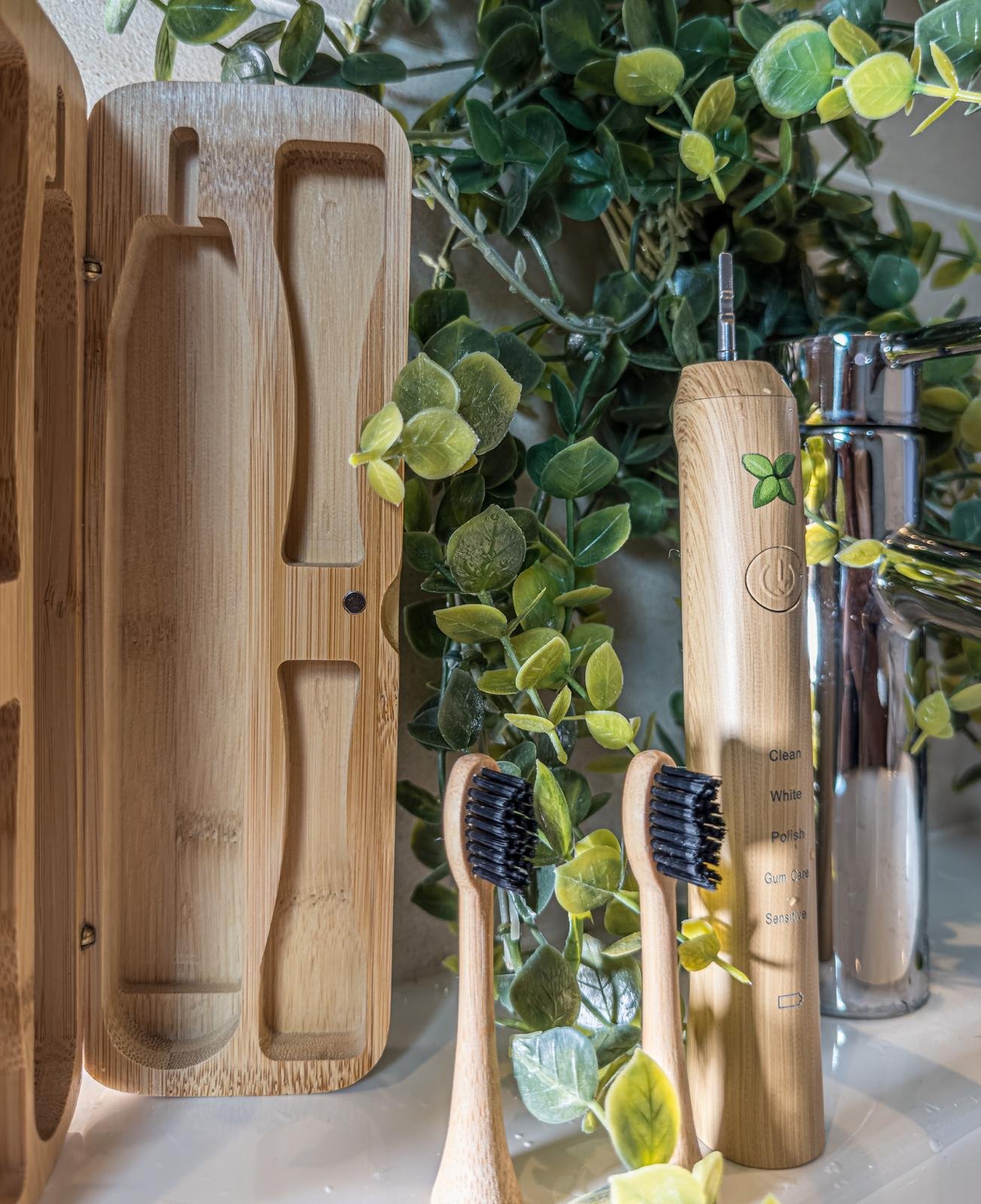 View details for Bamboo Storage/travel box for electric toothbrush. Sonicare and IPX-7 Compatible 